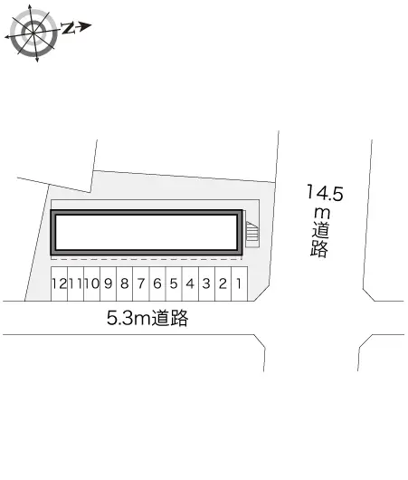 ★手数料０円★名古屋市西区稲生町字杁先　月極駐車場（LP）